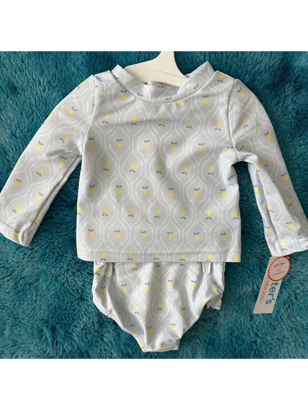 Carter's Baby 2-piece rash guard swimsuit Size 6 Month